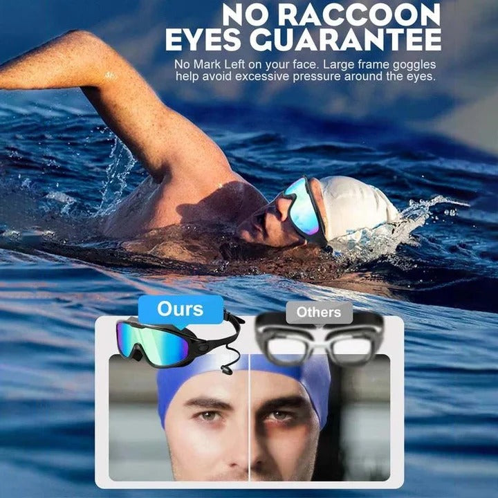 Anti-Fog Swimming Goggles with Wide Angle Lens
