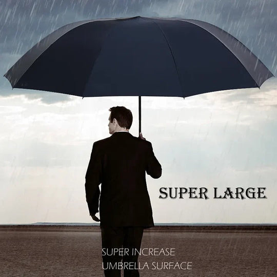 Extra Large Automatic Folding Umbrella with Wide Canopy Coverage