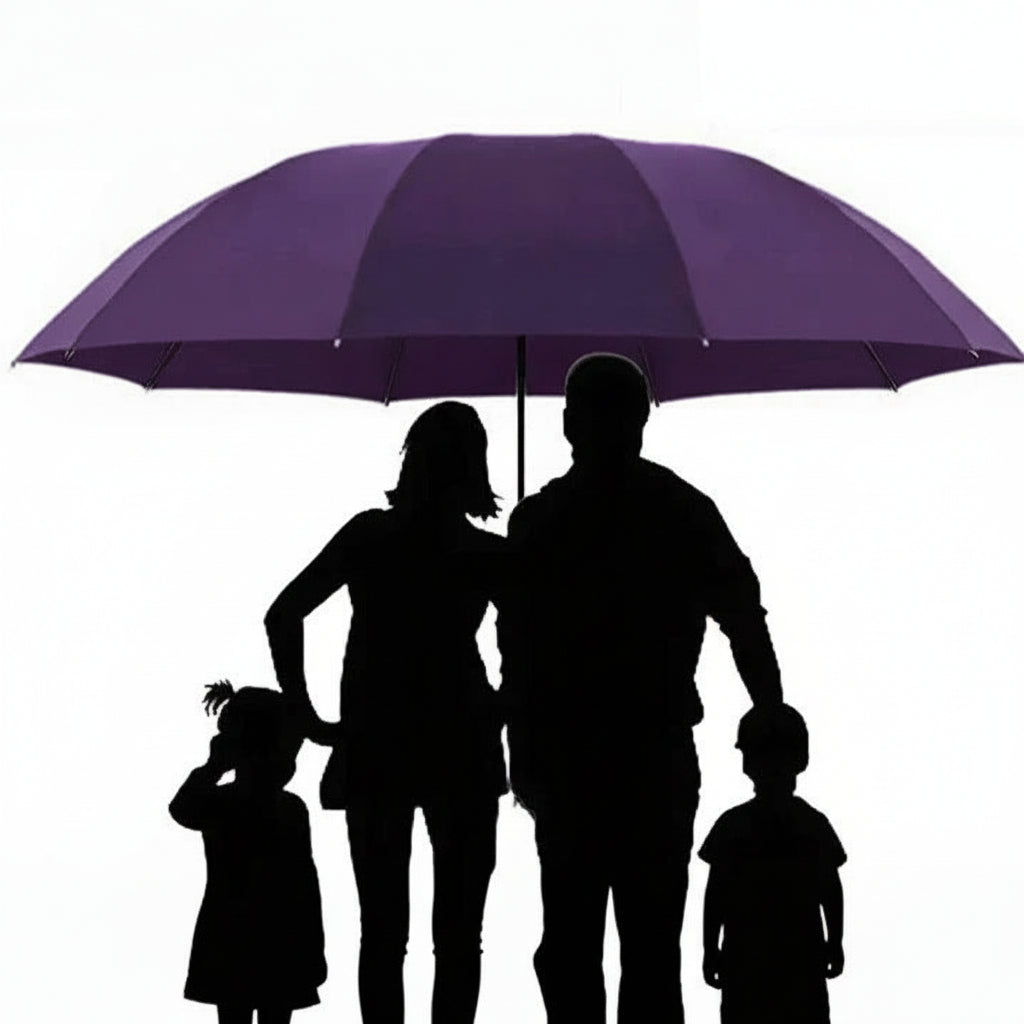 Extra Large Automatic Folding Umbrella with Wide Canopy Coverage