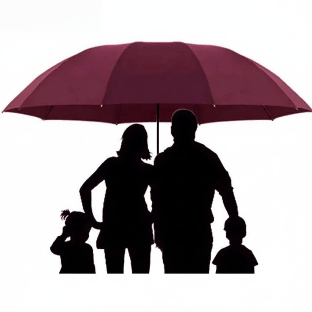 Extra Large Automatic Folding Umbrella with Wide Canopy Coverage