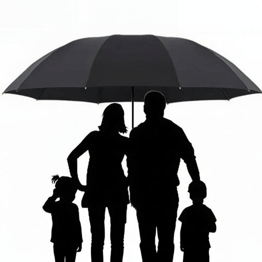 Extra Large Automatic Folding Umbrella with Wide Canopy Coverage