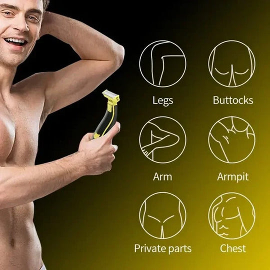 Rechargeable Electric Shaver and Trimmer for Men, Wet and Dry Use