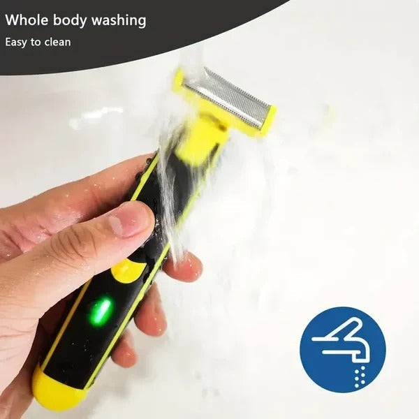 Rechargeable Electric Shaver and Trimmer for Men, Wet and Dry Use