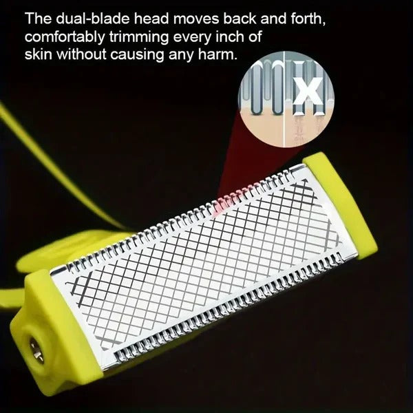 Rechargeable Electric Shaver and Trimmer for Men, Wet and Dry Use
