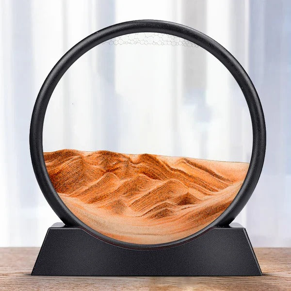 Dynamic Sea Sand Art with Moving Sand Design