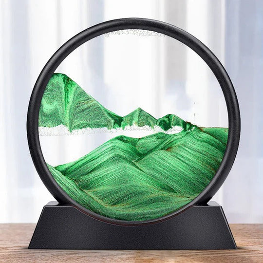 Dynamic Sea Sand Art with Moving Sand Design