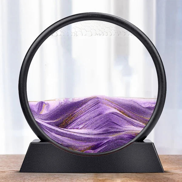 Dynamic Sea Sand Art with Moving Sand Design