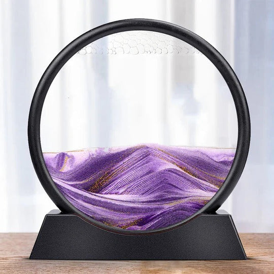 Dynamic Sea Sand Art with Moving Sand Design