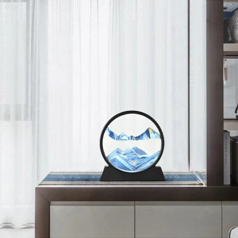 Dynamic Sea Sand Art with Moving Sand Design