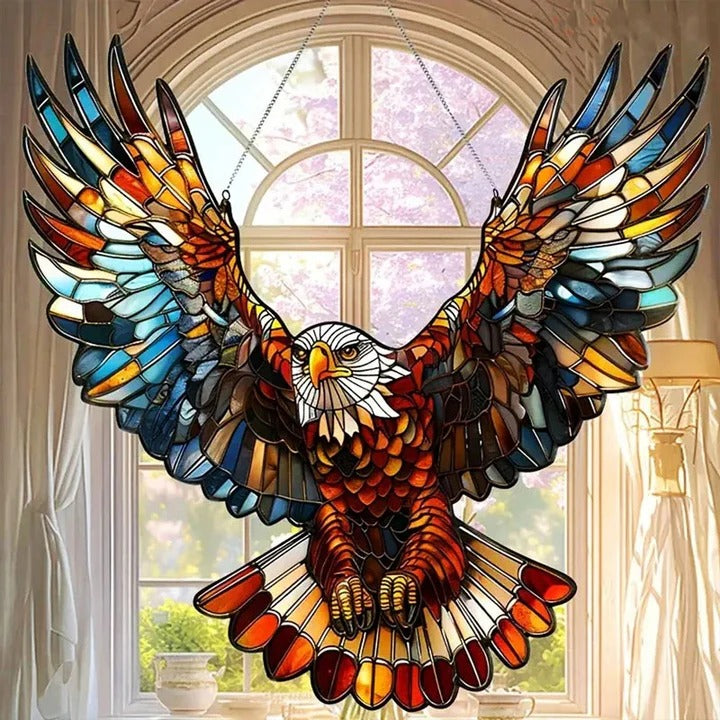 Rainbow Prism Glass Suncatcher for Windows, Decorative Bird and Owl Designs