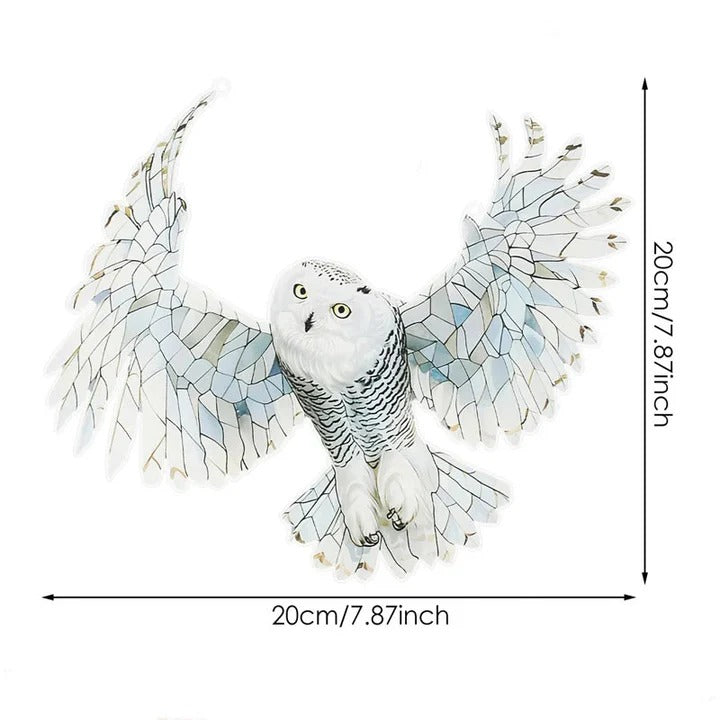Rainbow Prism Glass Suncatcher for Windows, Decorative Bird and Owl Designs
