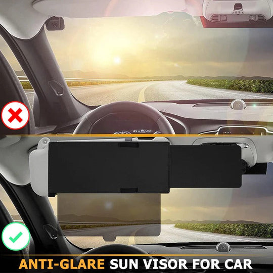 Adjustable Sun Visor Extender for Car Windshield