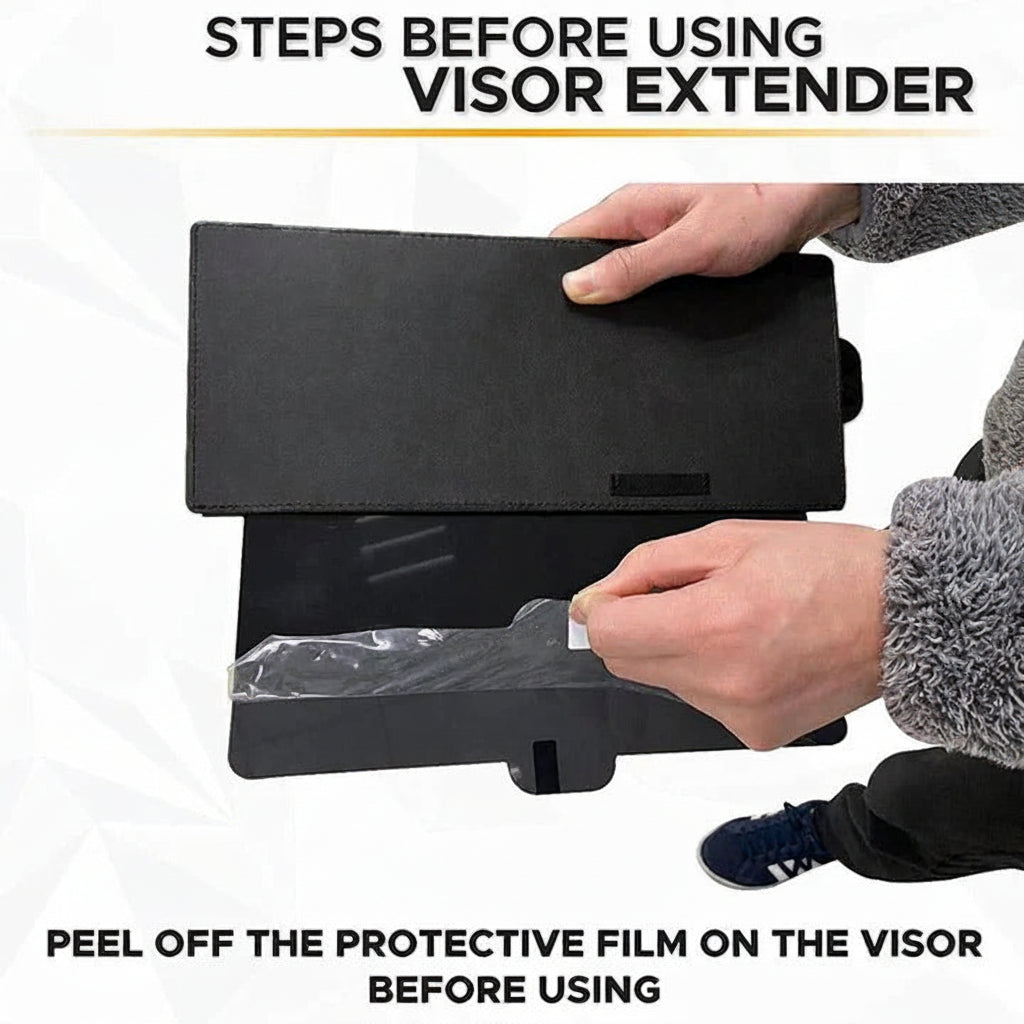 Adjustable Sun Visor Extender for Car Windshield