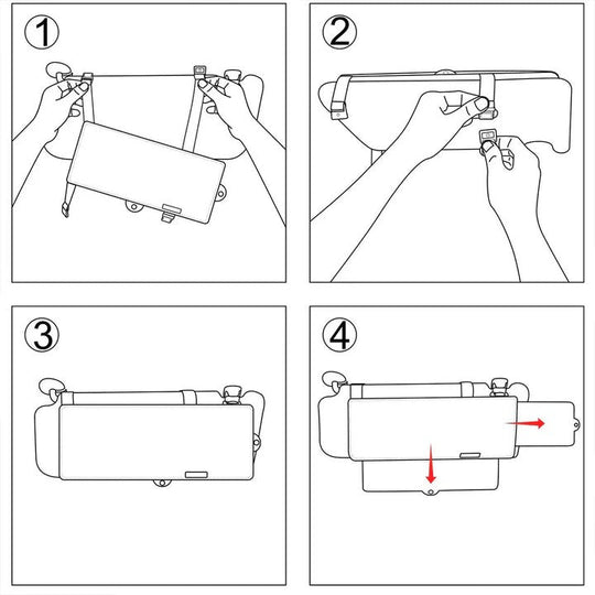 Adjustable Sun Visor Extender for Car Windshield