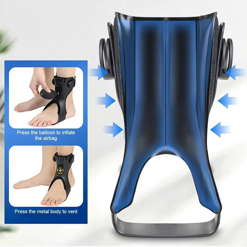 Adjustable Drop Foot Support Brace with Breathable Lining and Toe Lift