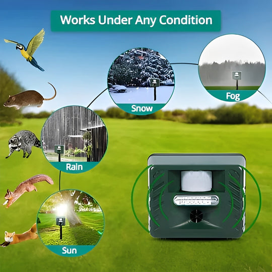 Ultrasonic Woodpecker Deterrent for Outdoor Pest Control