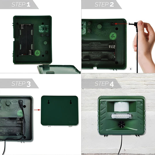 Ultrasonic Woodpecker Deterrent for Outdoor Pest Control