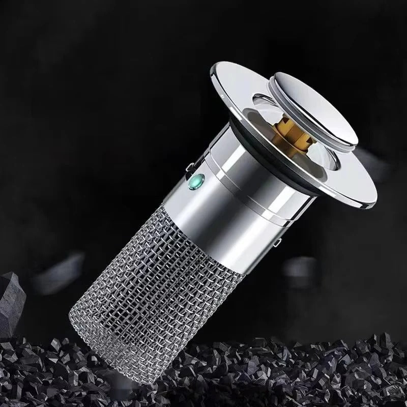 Pop-Up Sink Drain Plug with Hair and Debris Catcher for Bathroom and Kitchen