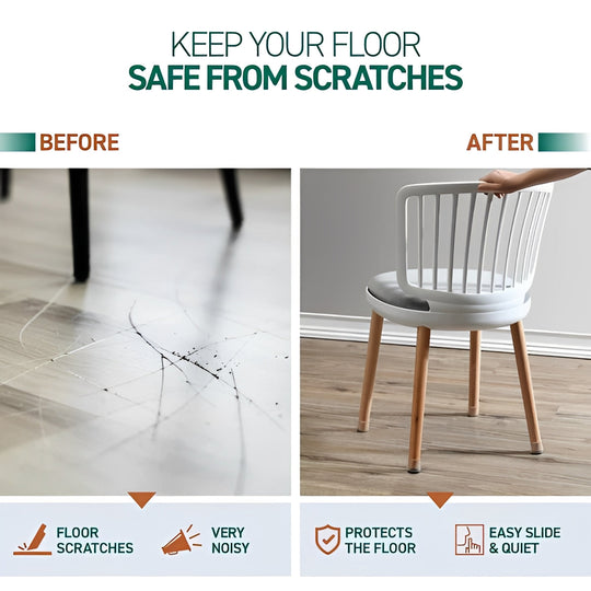 Furniture Leg Floor Protectors, Set of 8