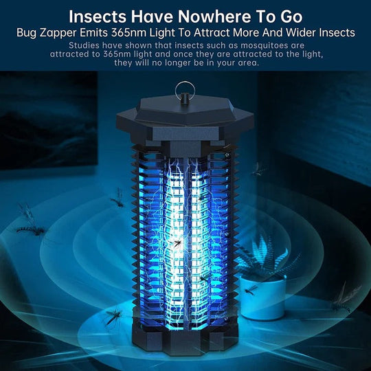 Electric Insect Zapper with UV Light and Collection Tray