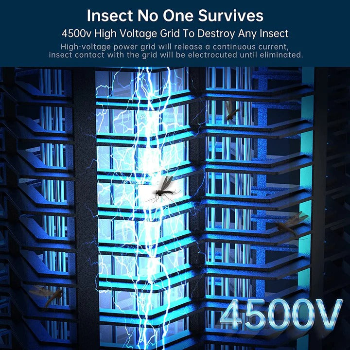 Electric Insect Zapper with UV Light and Collection Tray