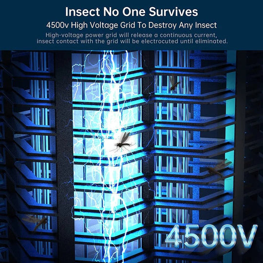 Electric Insect Zapper with UV Light and Collection Tray