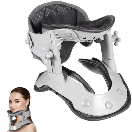 Cervical Neck Traction Device with Adjustable Height and Heat Settings