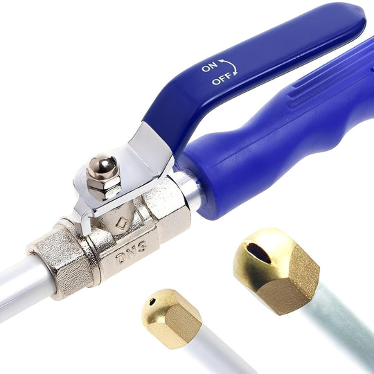 Dual Function Pressure Washer for Cleaning, 8m Spray Reach, Brass Connector