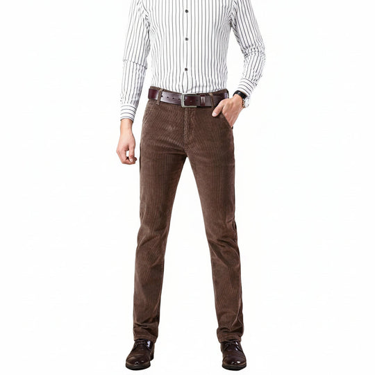 Men's Classic Corduroy Trousers for Casual Wear