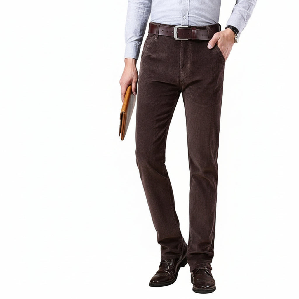 Men's Classic Corduroy Trousers for Casual Wear