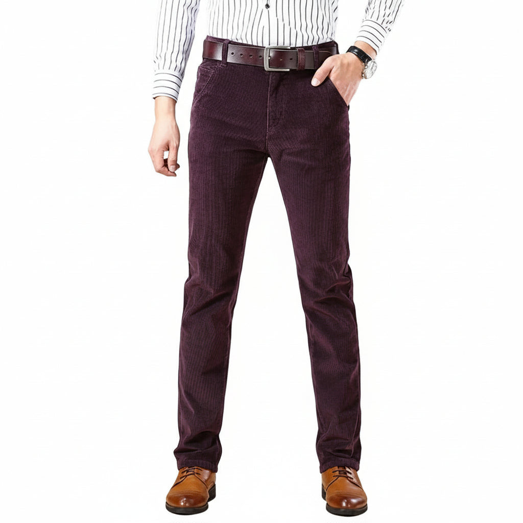 Men's Classic Corduroy Trousers for Casual Wear