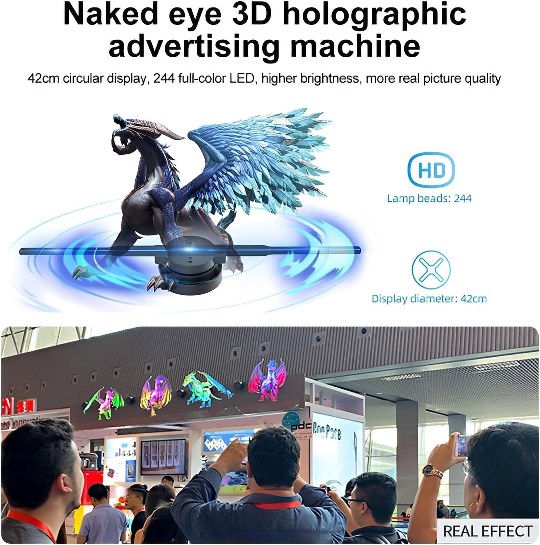 LED Hologram Fan Projector with 3D Display