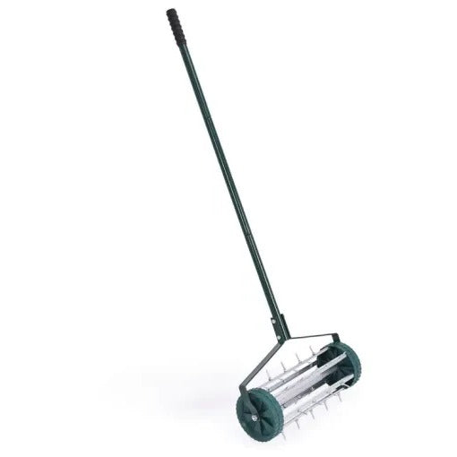 Lawn Aerator Tool with Steel Spikes, Manual Soil Aeration for Yard and Garden