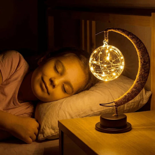 3D Moon Lamp with Detailed Celestial Surface Design