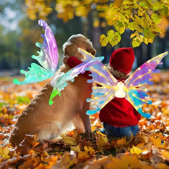 LED Light Up Fairy Wings for Children's Dress Up
