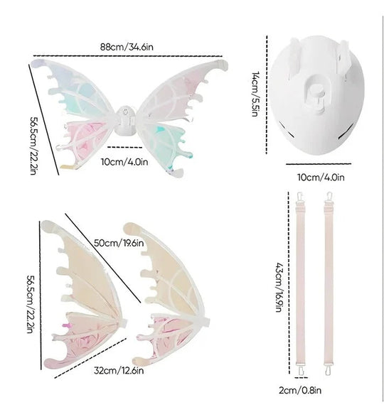 LED Light Up Fairy Wings for Children's Dress Up