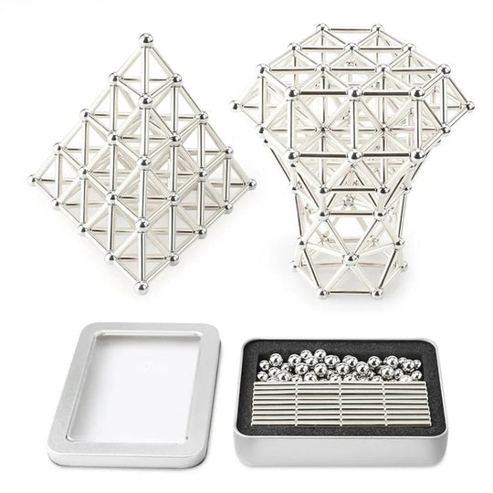Magnetic Building Sphere Kit with DIY Connector Rods