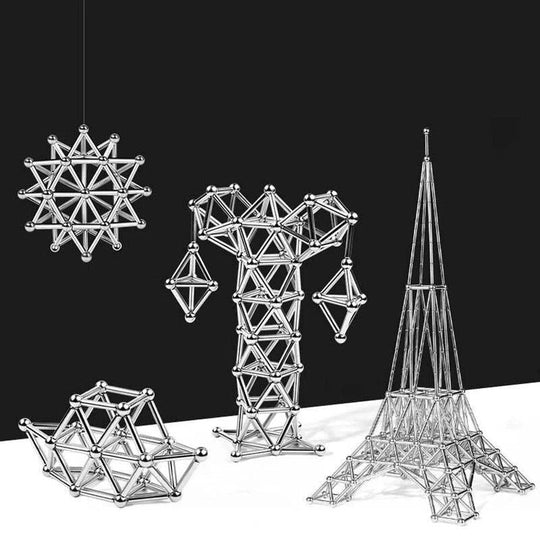 Magnetic Building Sphere Kit with DIY Connector Rods