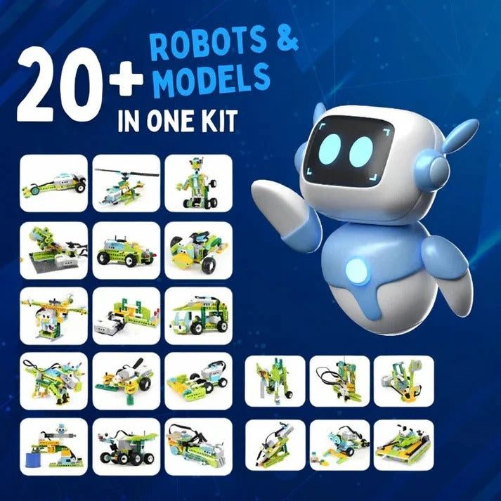 STEM Robotics Building Kit with Programmable Components