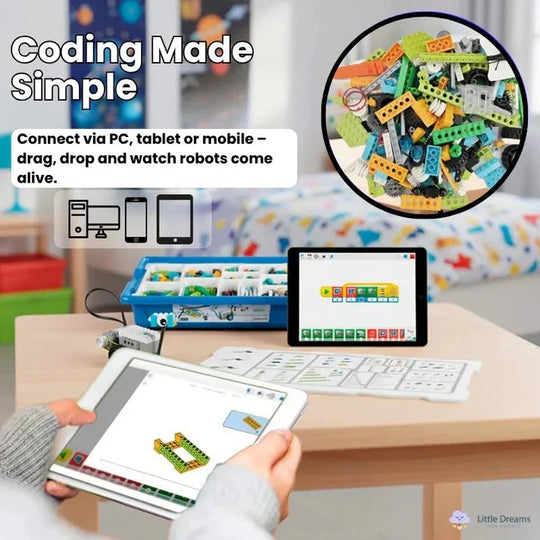 STEM Robotics Building Kit with Programmable Components
