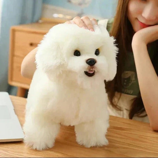Washable Plush Dog Stuffed Animal with Portable Design