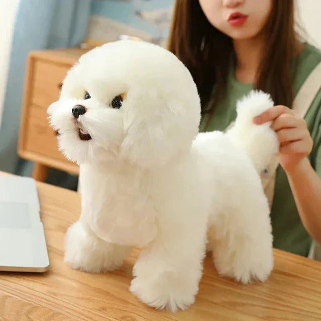 Washable Plush Dog Stuffed Animal with Portable Design