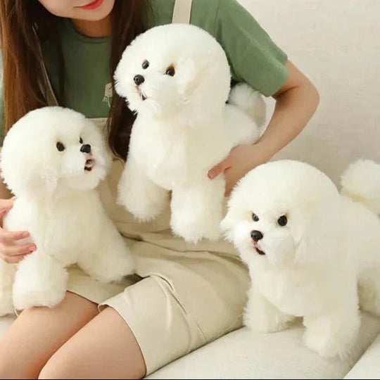 Washable Plush Dog Stuffed Animal with Portable Design
