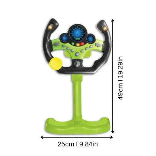 Interactive Toy Steering Wheel with Lights and Sounds for Kids