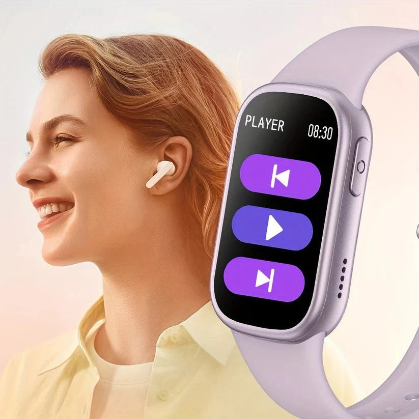 Waterproof Fitness Smartwatch with Magnetic Charging