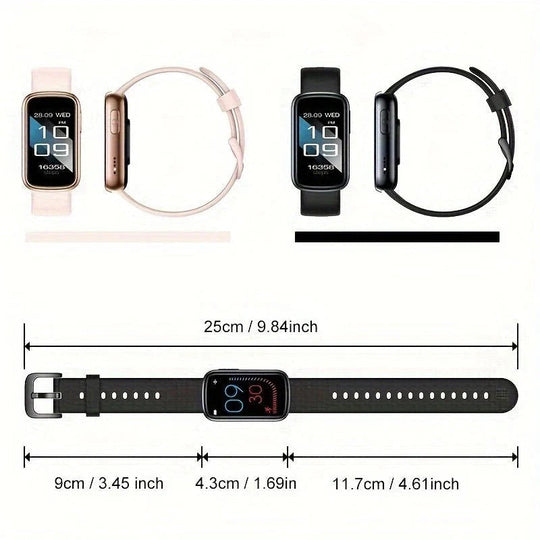 Waterproof Fitness Smartwatch with Magnetic Charging