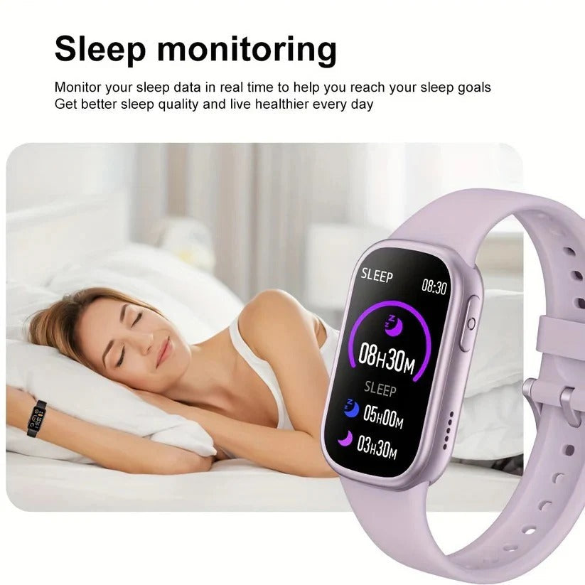 Waterproof Fitness Smartwatch with Magnetic Charging
