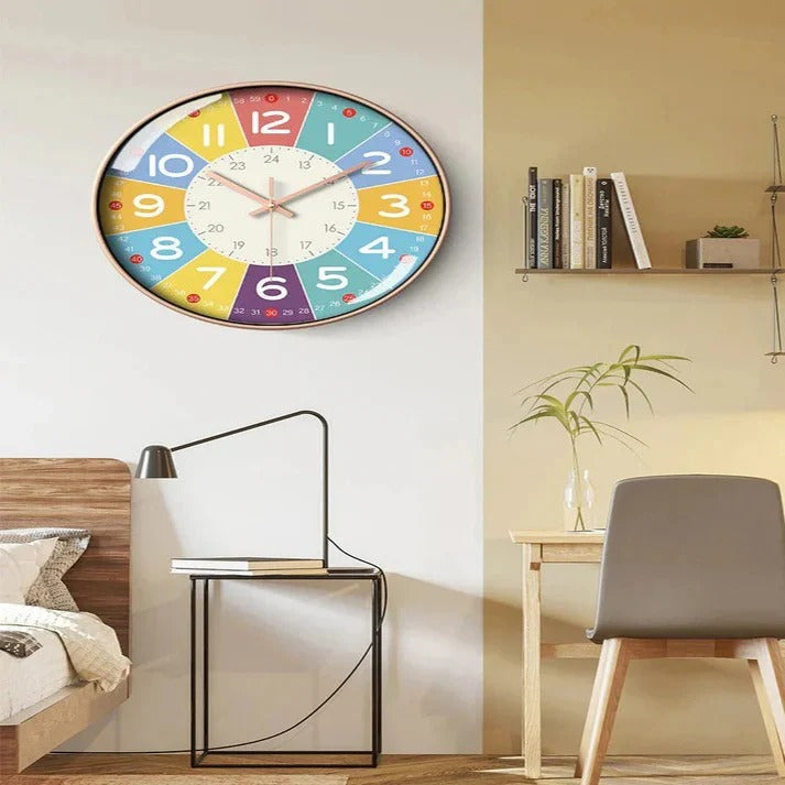Silent Wall Clock for Nursery and Children's Room