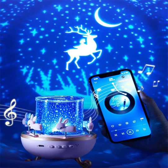 Rechargeable Bedtime Projector with Wireless Speaker
