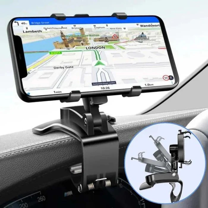 Adjustable Car Phone Holder with Secure Grip Mount
